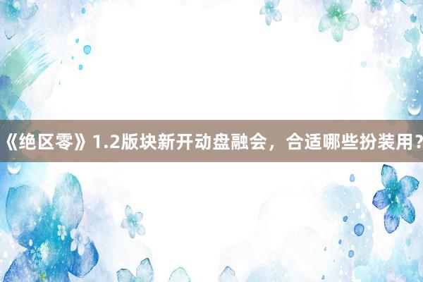 《绝区零》1.2版块新开动盘融会，合适哪些扮装用？