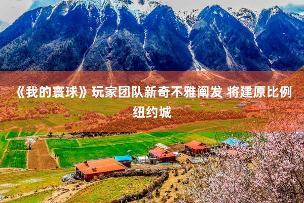 《我的寰球》玩家团队新奇不雅阐发 将建原比例纽约城