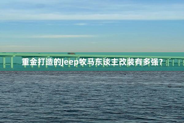 重金打造的Jeep牧马东谈主改装有多强？
