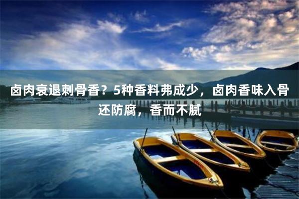卤肉衰退刺骨香？5种香料弗成少，卤肉香味入骨还防腐，香而不腻